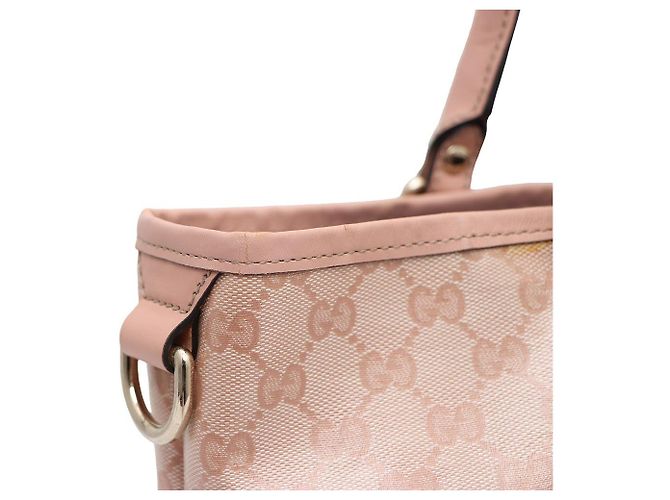 Gucci Borsa a tracolla shopper Supreme in tela Rosa - vista 5