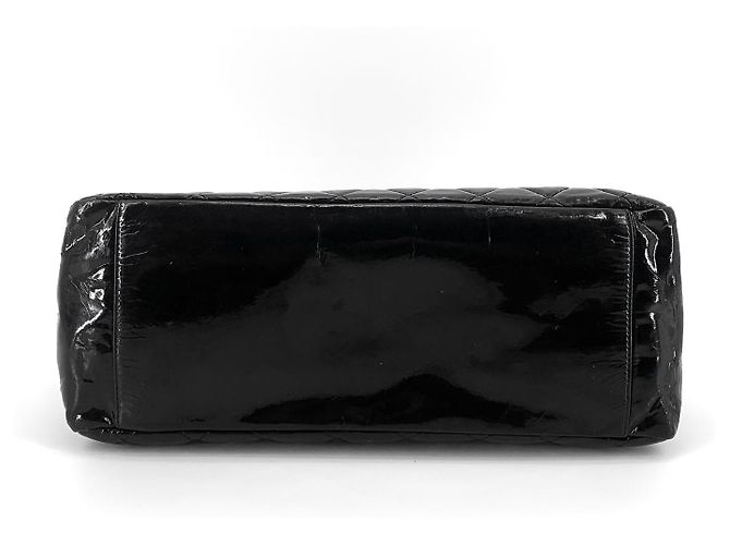 Chanel Patent Grand Shopping Bag Schultertasche Schwarz - Ansicht 5