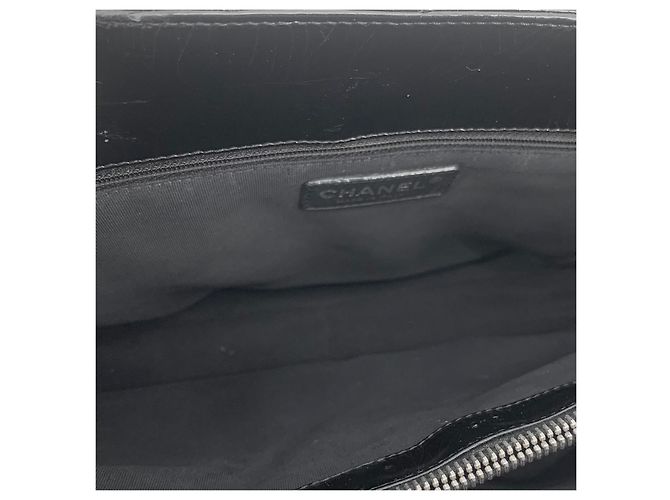 Chanel Patent Grand Shopping Bag Schultertasche Schwarz - Ansicht 6