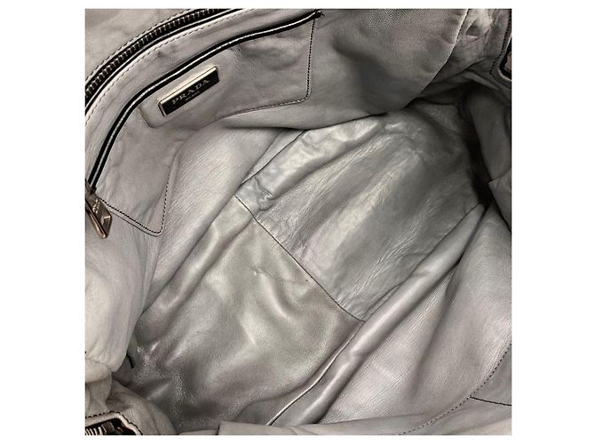 Prada Borsa a Spalla e Borsa Tote Napa Gaufre Nero - vista 7