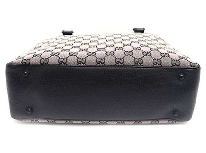 Bamboo Gucci Tote in tela e pelle nera con dettaglio in bambù Nero - vista 14