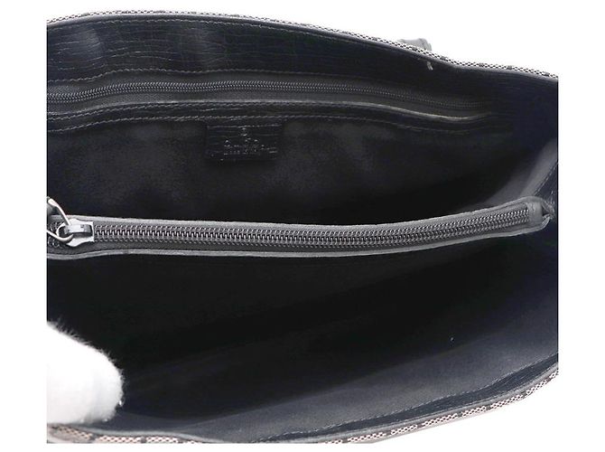 Bamboo Gucci Tote in tela e pelle nera con dettaglio in bambù Nero - vista 15