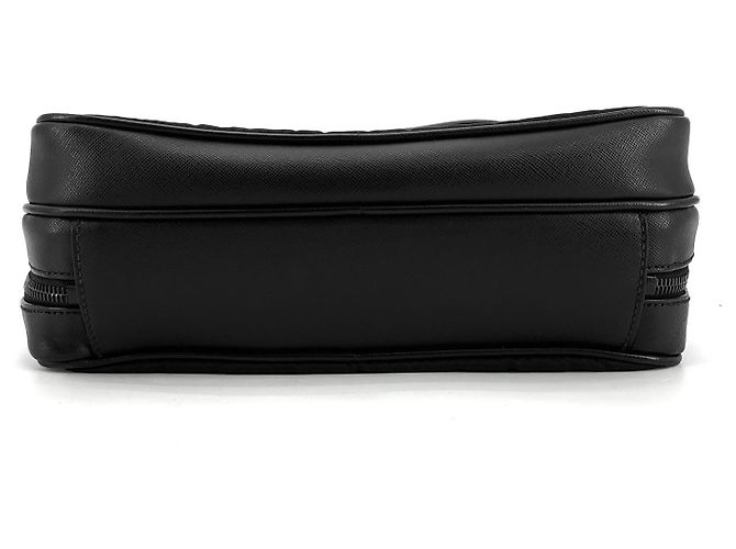 Prada Sac à dos Re-Nylon Saffiano avec logo Triangle Noir - vue 5