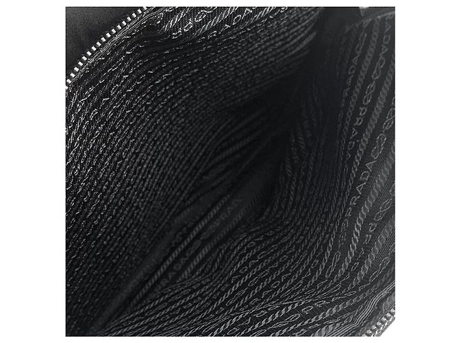 Prada Sac à dos Re-Nylon Saffiano avec logo Triangle Noir - vue 7