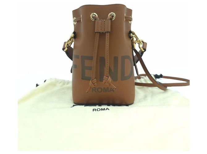 Fendi Mon Tresor Mini Bucket Bag Braun - Ansicht 10