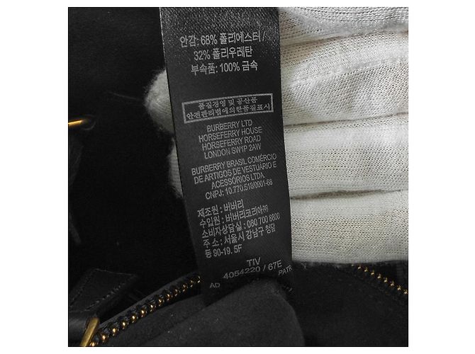 Burberry Leder-Tote-Tasche mit Tragegriff Medium Schwarz - Ansicht 11