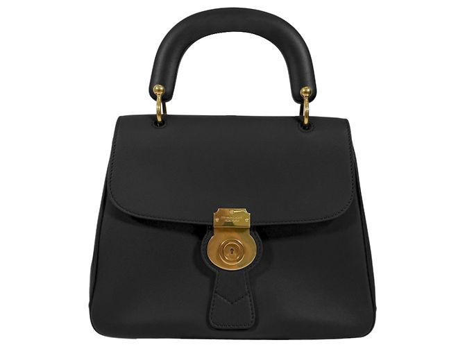 Burberry Leder-Tote-Tasche mit Tragegriff Medium Schwarz - Ansicht 2