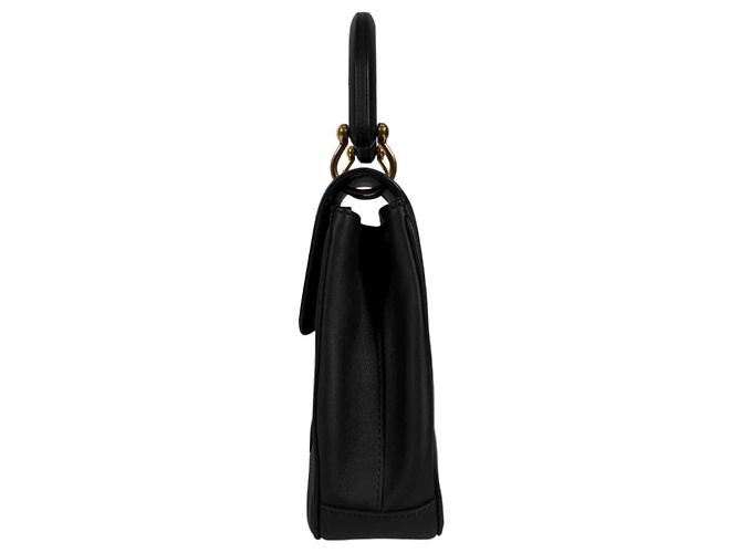Burberry Leder-Tote-Tasche mit Tragegriff Medium Schwarz - Ansicht 4