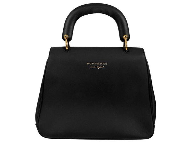 Burberry Leder-Tote-Tasche mit Tragegriff Medium Schwarz - Ansicht 5