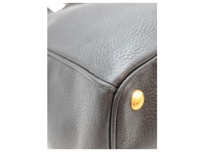 Prada Borsa Tote Vitello Daino a Spalla Nera Nero - vista 10