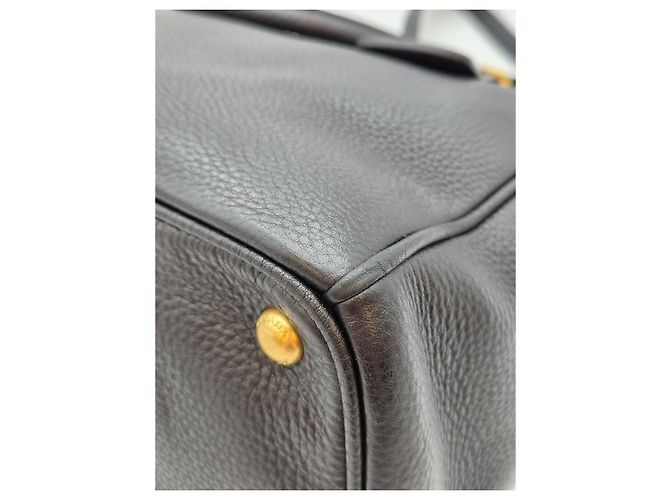 Prada Borsa Tote Vitello Daino a Spalla Nera Nero - vista 11