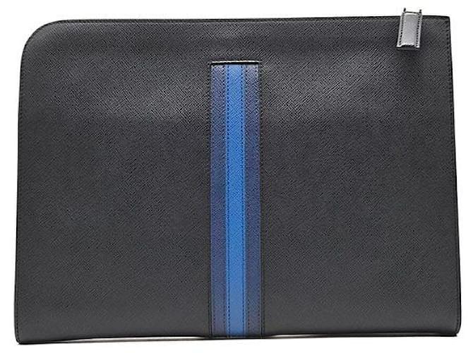 Prada Clutch da viaggio Saffiano Nero - vista 3