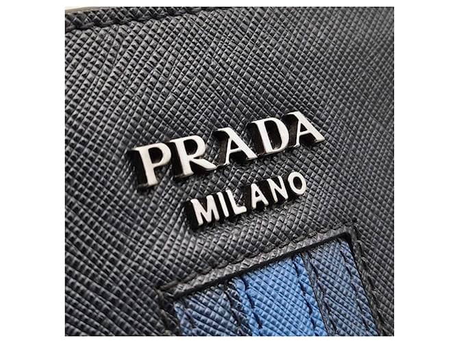 Prada Clutch da viaggio Saffiano Nero - vista 6