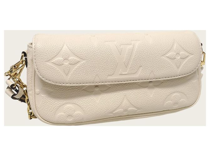 Louis Vuitton Portafoglio con catena Monogram Empreinte beige Ivy Marrone - vista 3