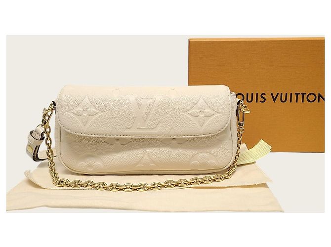 Louis Vuitton Portafoglio con catena Monogram Empreinte beige Ivy Marrone - vista 7