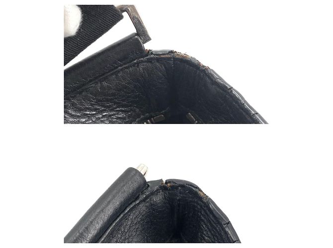 Prada Umhängetasche Vitreous Triangle Logo Messenger Bag Crossbody Schwarz - Ansicht 10