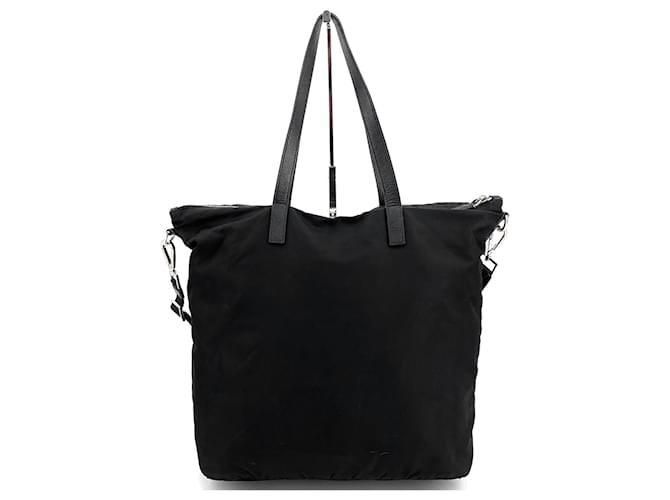 Prada Borsa a Spalla in Nylon e Borsa Shopper Nero - vista 2