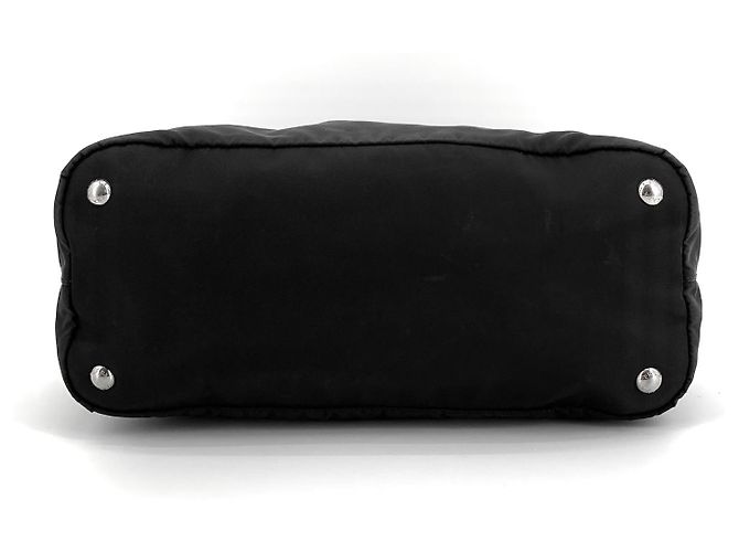 Prada Borsa a Spalla in Nylon e Borsa Shopper Nero - vista 5