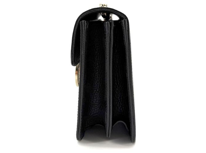 Gucci Kleine Schultertasche mit ineinandergreifender Kette Schwarz - Ansicht 6