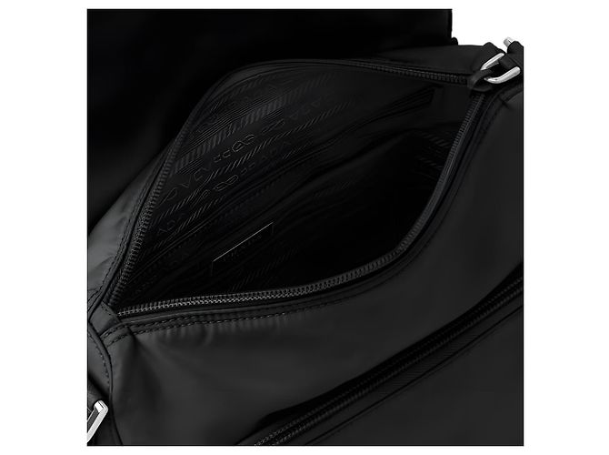 Prada Borsa a tracolla in nylon con logo a triangolo - vista 10