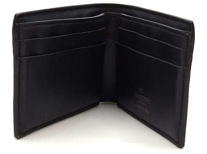 Valentino Logo Slim Wallet Black - view 10