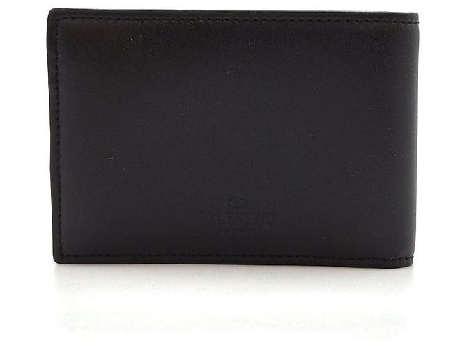 Valentino Logo Slim Wallet Black - view 6