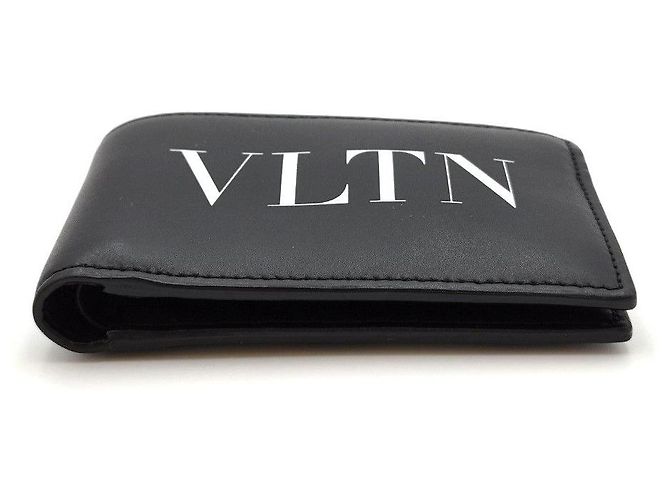 Valentino Logo Slim Wallet Black - view 7