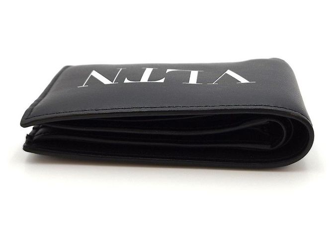 Valentino Logo Slim Wallet Black - view 8