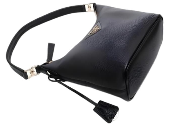 Prada Borsa Hobo a tracolla nera Nero - vista 6