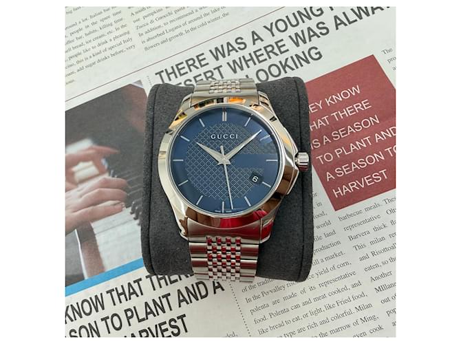 Gucci Bracciale G-Timeless Quadrante Blu Grano di Riso - vista 2