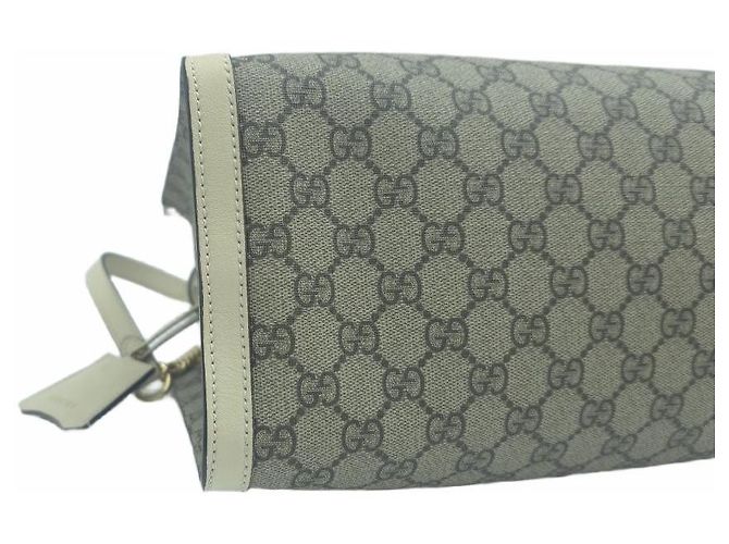 Gucci Borsa a tracolla con catena medium Padlock GG Supreme Canvas Tote Bag Bianco - vista 6