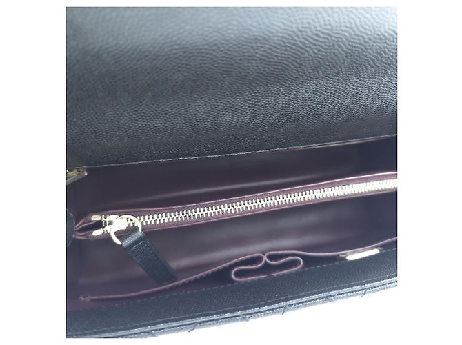 Chanel Borsa Tote Coco Handle Medium Caviar Skin Top Handle Nera Nero - vista 10