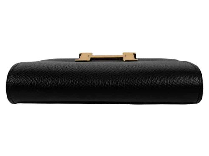 Hermès Borsa a tracolla cintura portafoglio compatto Constance Slim Epsom Nero Oro D'oro - vista 10