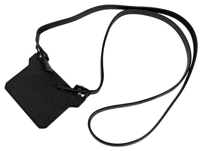Hermès Borsa a tracolla cintura portafoglio compatto Constance Slim Epsom Nero Oro D'oro - vista 13