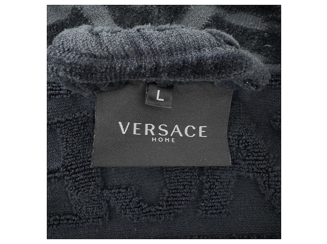 Versace Bademantel Love Baroque für Herren Blau - Ansicht 10