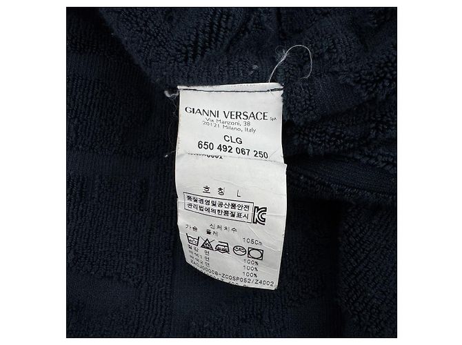 Versace Bademantel Love Baroque für Herren Blau - Ansicht 11