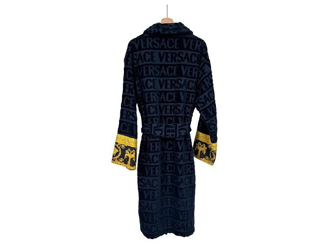 Versace Bademantel Love Baroque für Herren Blau - Ansicht 5