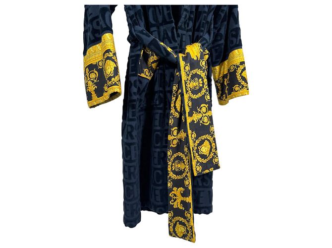 Versace Bademantel Love Baroque für Herren Blau - Ansicht 7