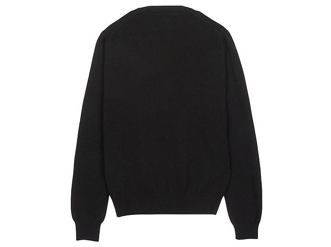 Comme Des Garcons Pull en maille Invader Double Wappen AZ Noir - vue 3