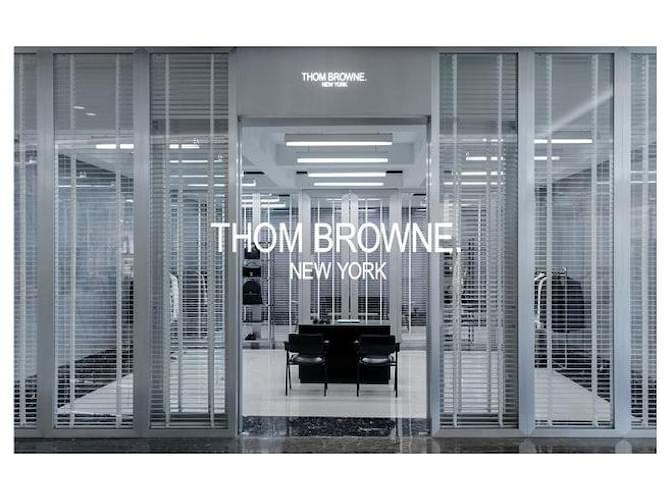 Thom Browne Milan Strick Navy Blau - Ansicht 5
