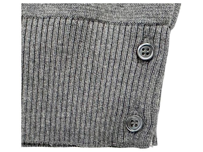 Thom Browne Strick mit Milano-Stich und diagonalem grauen Streifen Braun - Ansicht 4