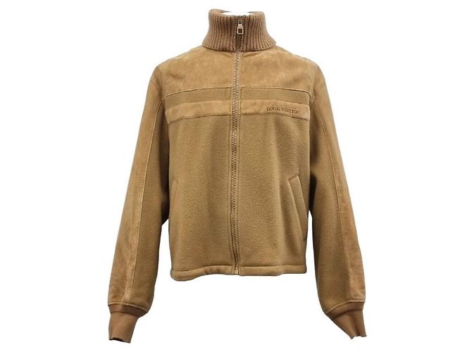 Louis Vuitton Chaqueta Blouson Tether de ante Naranja - vista 4
