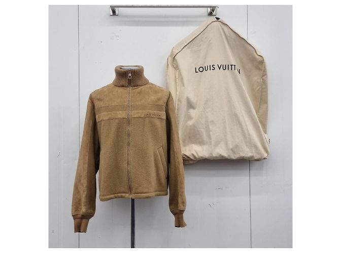 Louis Vuitton Chaqueta Blouson Tether de ante Naranja - vista 5