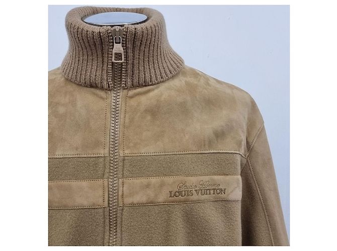 Louis Vuitton Chaqueta Blouson Tether de ante Naranja - vista 6