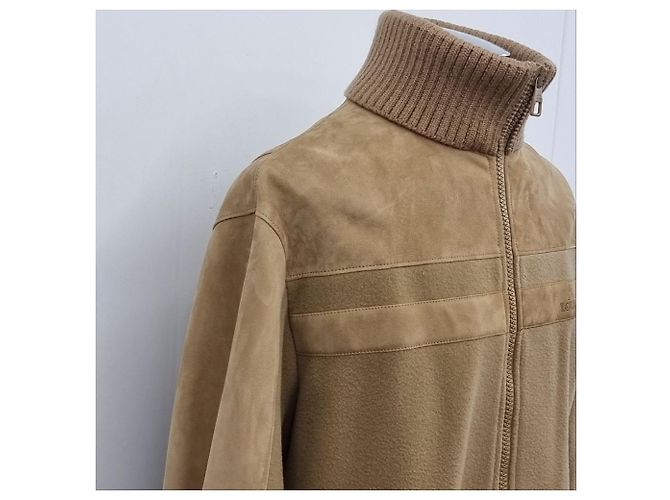 Louis Vuitton Chaqueta Blouson Tether de ante Naranja - vista 8