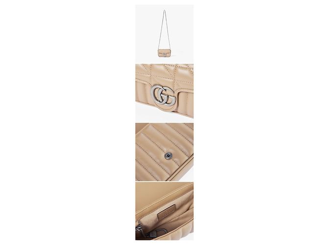 Gucci Bolso de hombro Super Mini Chain Matelassé Marmont GG - vista 8
