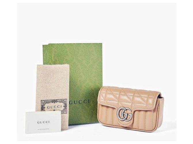 Gucci Bolso de hombro Super Mini Chain Matelassé Marmont GG - vista 9