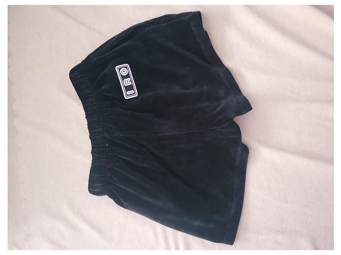 Iro Schwarze Samtshorts - Ansicht 2