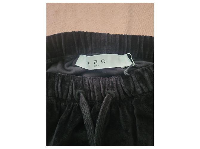 Iro Schwarze Samtshorts - Ansicht 3