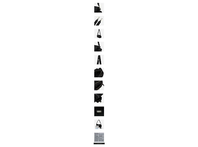 Prada Medium Nylon Schultertasche Schwarz - Ansicht 3